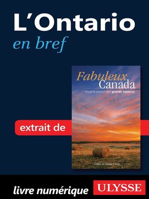 cover image of L'Ontario en bref
